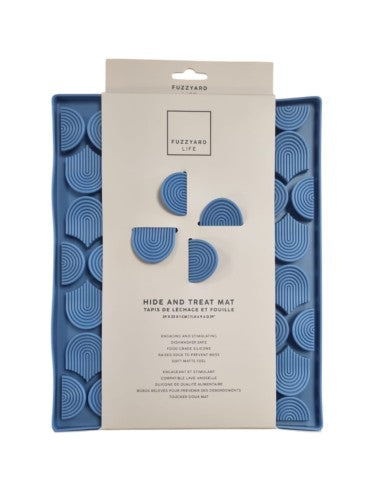 Tappetino leccabile per cani FuzzYard Life French Blue