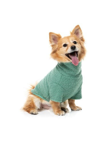 Maglione bouclé per cani FuzzYard Life Myrtle Green