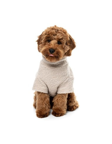 Maglione bouclé per cani FuzzYard Life Sandstone