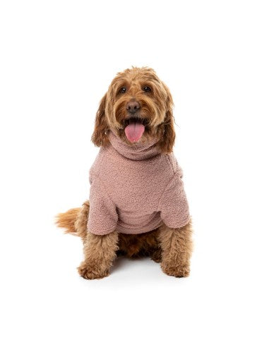 Maglione bouclé per cani FuzzYard Life Soft Blush
