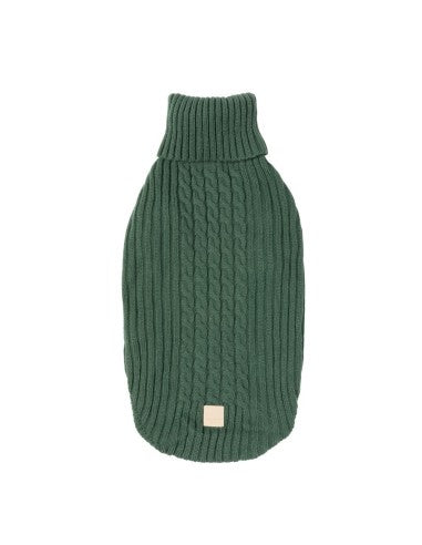 Maglione in maglia per cani FuzzYard Life Myrtle Green (taglia 3)