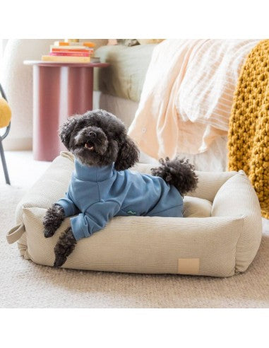 Pigiama morbido per cani FuzzYard Life French Blue