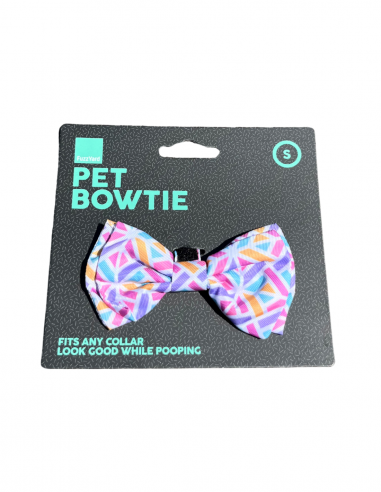 Papillon con velcro per cani FuzzYard Bubblegum Burst (taglia S)