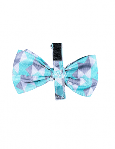 Papillon con velcro per cani FuzzYard Mint Fizz (taglia L)