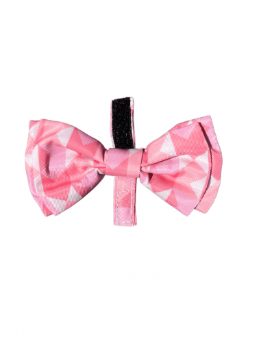 Papillon con velcro per cani FuzzYard Pink Lemonade (taglia L)