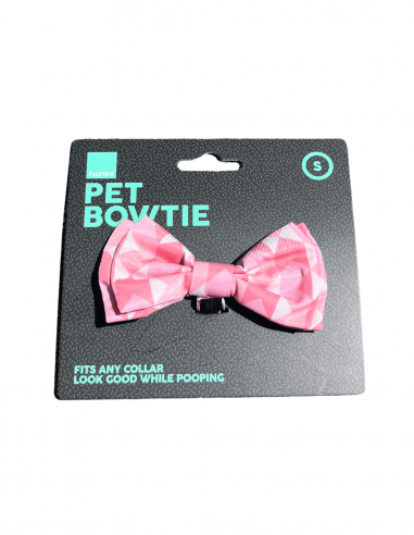 Papillon con velcro per cani FuzzYard Pink Lemonade (taglia S)