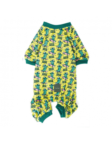 Pigiama per cani freddolosi FuzzYard Sk8ter Gator (taglia 1)