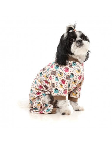 Pigiama in pile per cani FuzzYard Breakfast Blitz taglia 7