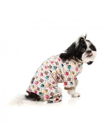 Pigiama in pile per cani FuzzYard Breakfast Blitz taglia 7