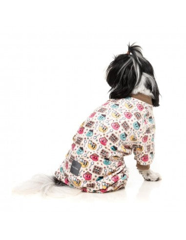 Pigiama in pile per cani FuzzYard Breakfast Blitz taglia 7