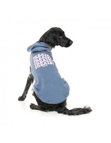 Felpa con cappuccio per cani FuzzYard Treats, blu (taglia 6)