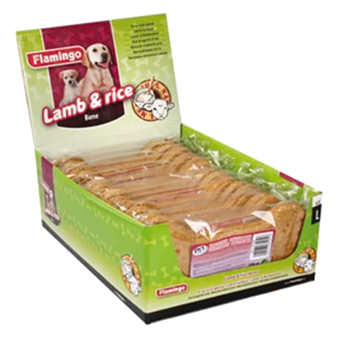 Biscotti per cani riso e agnello