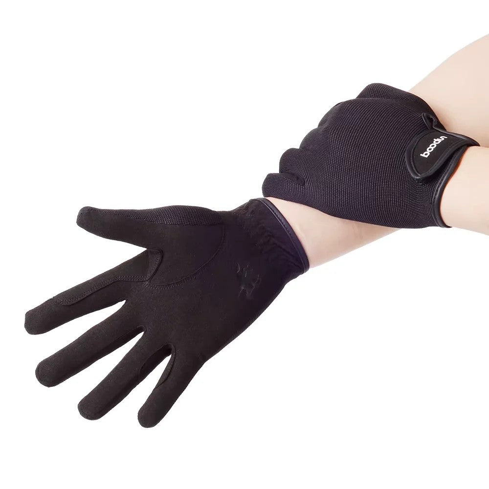 Guanti da equitazione in rete traspirante con grip – vista 3