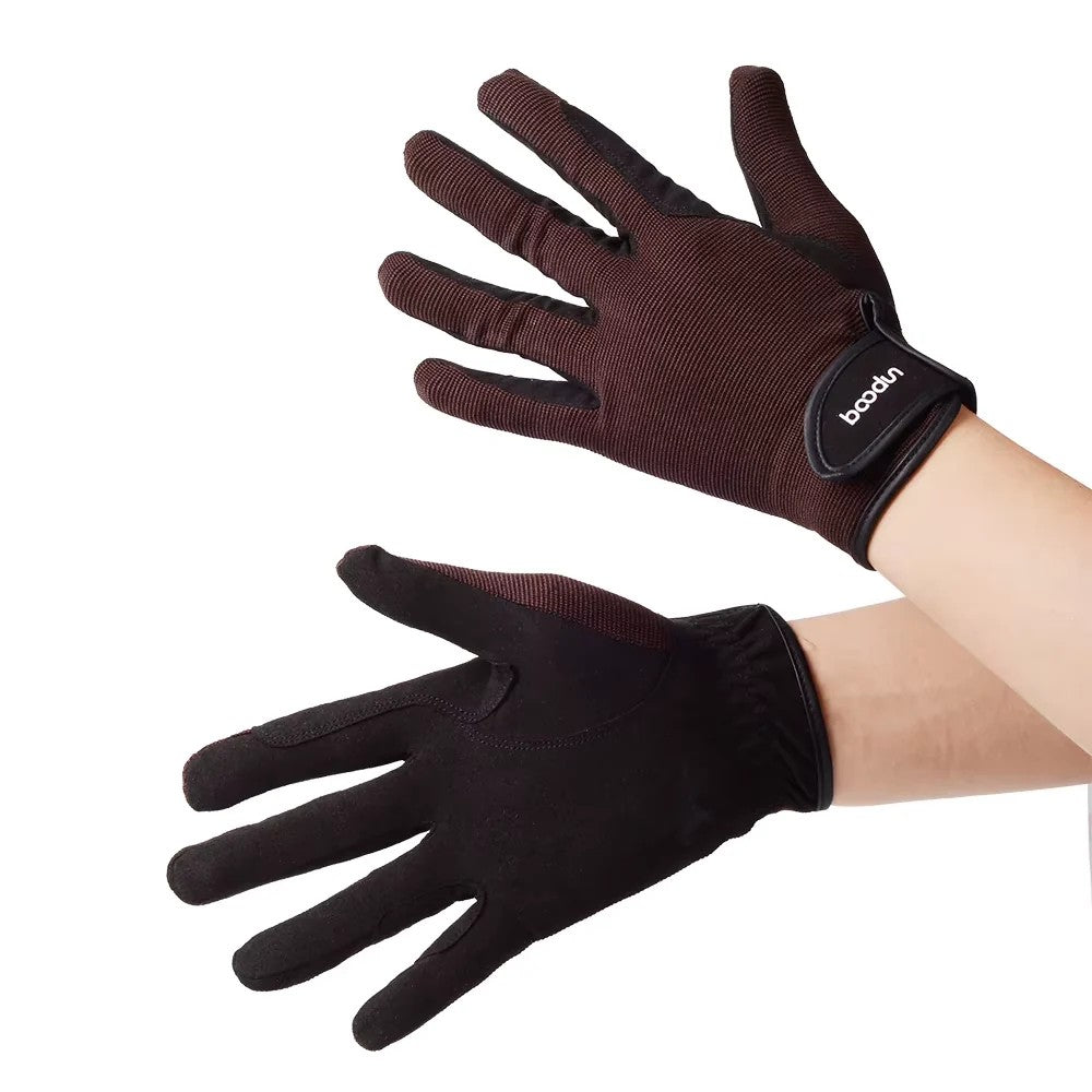 Guanti da equitazione in rete traspirante con grip – vista 4