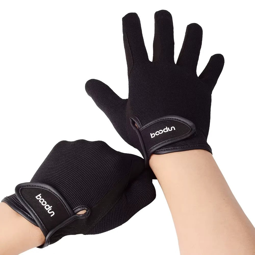 Guanti da equitazione in rete traspirante con grip – vista 7