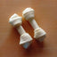 Osso annodato bianco per cani, 10 cm