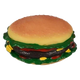 Gioco per cani hamburger gigante in vinile, 15 cm