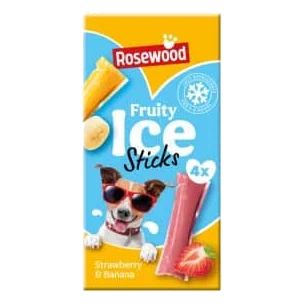 Gelato alla frutta Rosewood per cani, confezione da 4