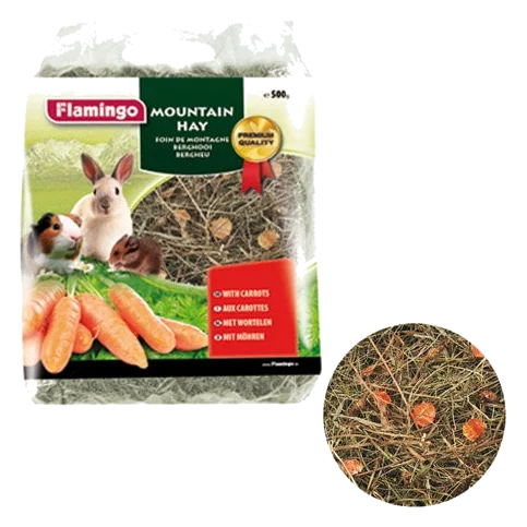 Fieno di montagna alla carota per roditori, 500 g