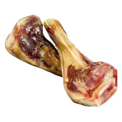 Snack naturali per cani osso di prosciutto tagliato, confezione da 2