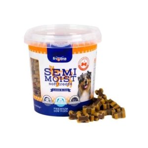 Snack semiumidi agnello e riso, 500 g in barattolo richiudibile