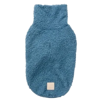 Maglione per cani in bouclé FuzzYard Life French Blue