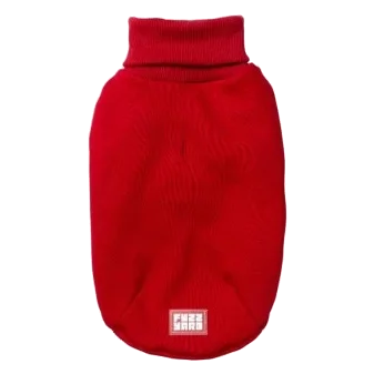 Maglione a collo alto per cani FuzzYard Stevie rosso