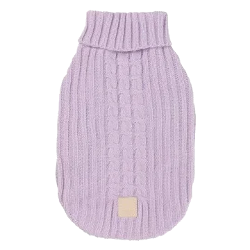 Maglione a trecce per cani FuzzYard Life Lila