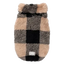 Maglione in teddy per cani FuzzYard Checkered Teddy nero e beige