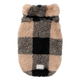 Maglione in teddy per cani FuzzYard Checkered Teddy nero e beige