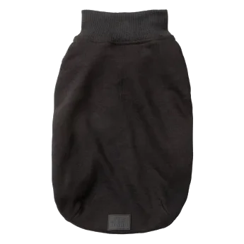 Maglione ricamato per cani FuzzYard Smiley nero