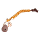 Gioco per cani giraffa di peluche con corda, 63,5 cm