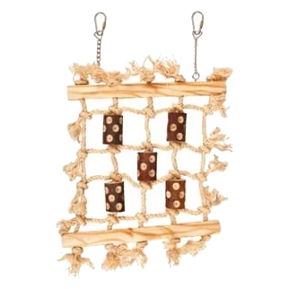 Gioco da appendere ragnatela di corda per uccelli