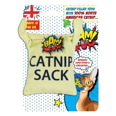 Gioco per gatti con erba gatta BAM! Sacchetto da 10 cm