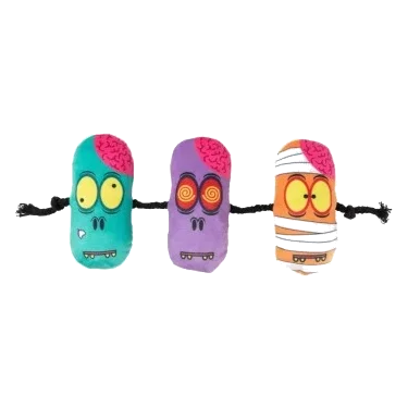Gioco di Halloween per gatti FuzzYard Zombie Skewer con erba gatta