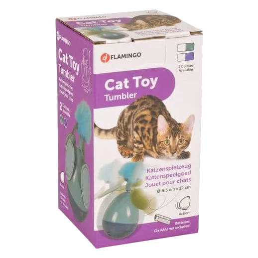 Gioco elettronico rotante a batterie per gatti