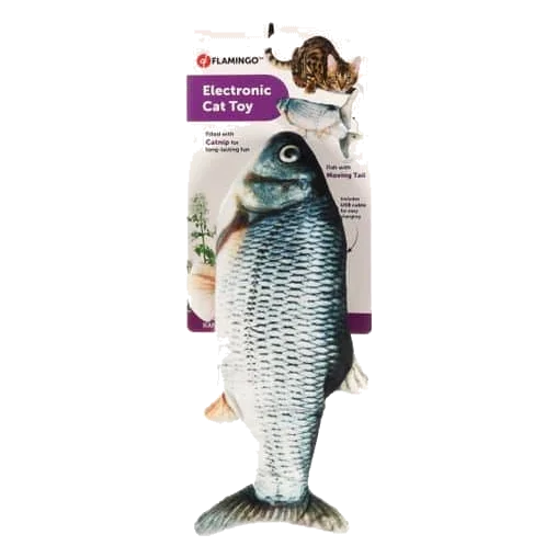 Pesce elettronico con coda mobile per gatti
