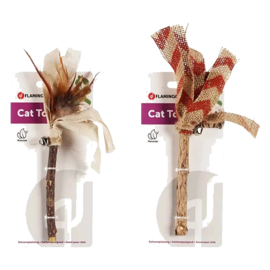 Bastoncino con piuma Navajo per gatti, vari colori