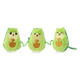 Gioco per gatti con erba gatta FuzzYard Avocatos, set da 3 su cordino