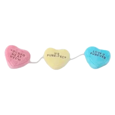 Gioco per gatti con erba gatta FuzzYard Candy Hearts