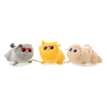 Gioco per gatti con erba gatta FuzzYard Cool Cats, set da 3 su cordino