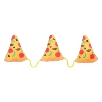 Gioco per gatti con erba gatta FuzzYard Pizza (3 su corda)