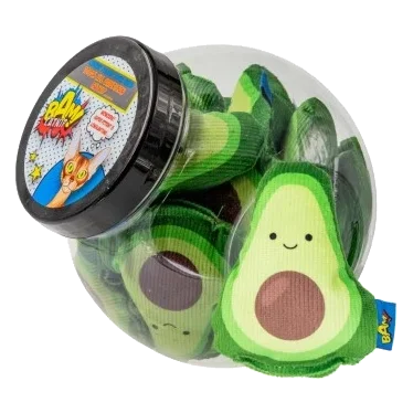 Giochi per gatti con erba gatta BAM! Avocado Ricardo, confezione da 20