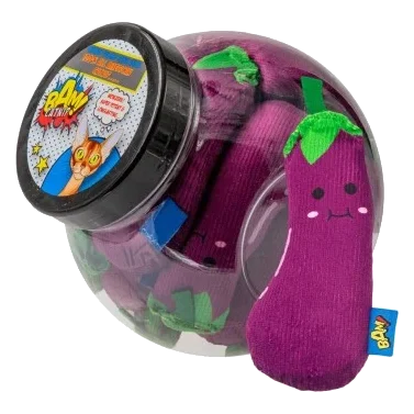 Giochi per gatti con erba gatta BAM! Melanzana Genie, confezione da 20