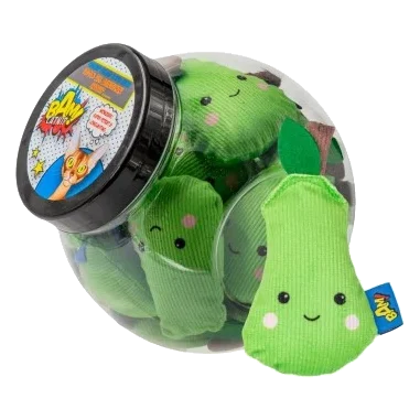 Giochi per gatti con erba gatta BAM! Pera Percy, confezione da 20