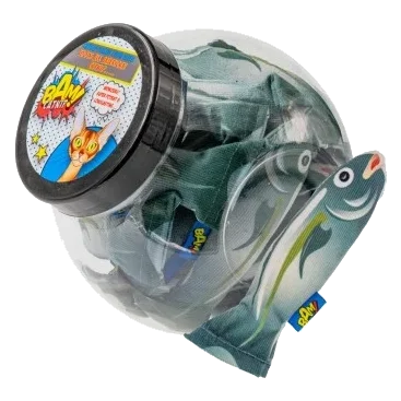 Giochi per gatti con erba gatta BAM! Pesce, confezione da 20