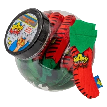 Giochi per gatti con erba gatta BAM! Peperone, confezione da 20