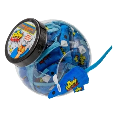 Giochi per gatti con erba gatta BAM! Topo blu (30 pz)