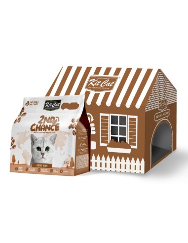Lettiera agglomerante per gatti Kit Cat 2nd Chance caffè 7 L