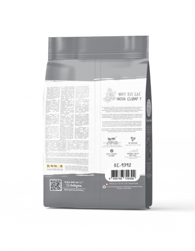 Lettiera per gatti vegetale agglomerante Kit Cat NovaClump carbone 7 L